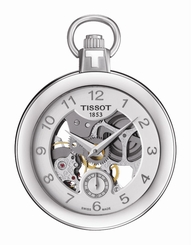 Tissot Watches : T853.405.19.412.00 Mechanical Hand Wind Skeleton Dial Stainless Steel Unisex Watch