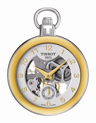 Tissot Watches : T853.405.29.412.00 Mechanical Hand Wind Skeleton Dial Stainless Steel Unisex Watch