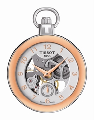 Tissot Watches : T853.405.29.412.01 Mechanical Hand Wind Skeleton Dial Stainless Steel Unisex Watch