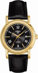 Fake AAA Tissot Watches : T907.007.16.058.00 Automatic Carson Analog Roman 18ct Gold Women Watch Watch
