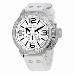 TW Steel Watches : TW10R White Quartz Unisex Watch