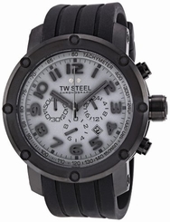 Tw Steel Watches : TW129 Quartz Chronograph Date 48mm Grandeur Tech Men Watch