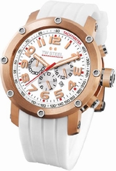Tw Steel Watches : TW132 Quartz Chronograph Date 45mm Grandeur Tech Men Watch
