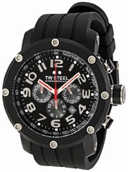 Tw Steel Watches : TW135 Quartz Chronograph Date 48mm Grandeur Tech Men Watch