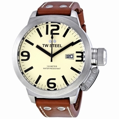 TW Steel Watches : TW21N Cream Quartz Men Watch