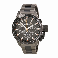 TW Steel Watches : TW314 Dark Grey Dial Stainless Steel Band Men Watch