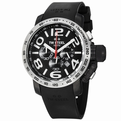 TW Steel Watches : TW42 Black Dial Rubber Women Watch