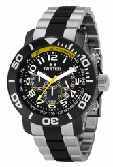 Tw Steel Watches : TW71 Quartz Chronograph Date 45mm Grandeur Diver Men Watch