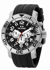 Tw Steel Watches : TW72 Quartz Chronograph Date 45mm Grandeur Diver Men Watch