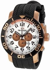 Tw Steel Watches : TW77 Quartz Chronograph Date 48mm Grandeur Diver Men Watch