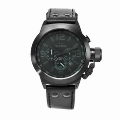 Tw Steel Watches : TW843 Quartz Chronograph Date 45mm Canteen Men Watch
