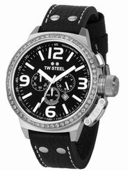 Tw Steel Watches : TW9 Quartz Chronograph Date 50mm Canteen Men Watch
