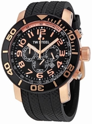 Tw Steel Watches : TW92 Quartz Chronograph Date 48mm Grandeur Diver Men Watch