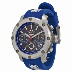 TW Steel Watches : TW924 Quartz Yamaha Factory Racing Chronograph Racing Blue Silicone Men Watch