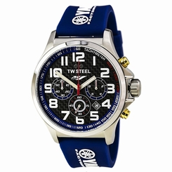 TW Steel Watches : TW927 Quartz Yamaha Factory Racing Chronograph Racing Blue Silicone Men Watch