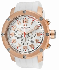 TW Steel Watches : TW-TW133 White Dial White Silicone Men Watch