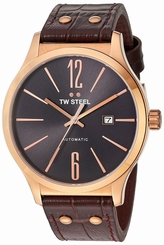 TW Steel Watches : TWA1312 Quartz Analog Date Brown Leather Men Watch