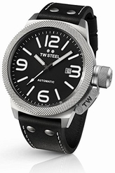 Fake AAA TW Steel Watches : TWA951 Automatic Date Black Leather Men Watch Watch