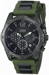Guess Watches : U0167G4 Quartz Chronograph Date Rubber Men Watch