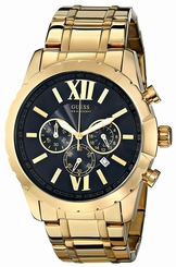 Guess Watches : U0193G1 Quartz Chronograph Date Gold Tone Stainless Steel Men Watch
