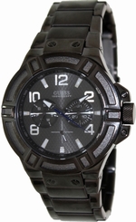 Guess Watches : U0218G1 Quartz Analog Day Date Grey Stainless Steel Men Watch