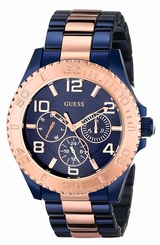 Guess Watches : U0231L6 Blue Dial Measures Seconds Women Watch