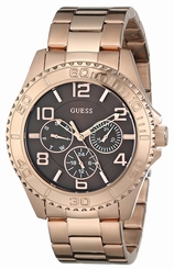 Guess Watches : U0231L8 Brown Dial Metal Band Women Watch
