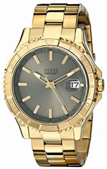 Guess Watches : U0244G5 Quartz Analog Date Gold Tone Stainless Steel Men Watch