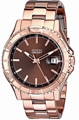 Guess Watches : U0244G6 Quartz Analog Date Rose Gold Tone Stainless Steel Men Watch