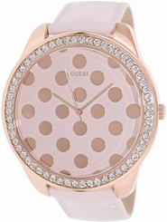 Guess Watches : U0258L3 Quartz Analog Pink Leather Women Watch