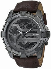Guess Watches : U0274G1 Quartz Analog Brown Leather Men Watch