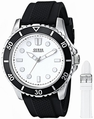 Guess Watches : U0277G1 Quartz Analog Interchangeable Silicone Set Men Watch