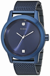 Guess Watches : U0297G2 Blue Dial Stainless Steel Band Men Watch