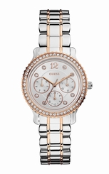 Guess Watches : U0305L3 Silver Dial Metal Band Women Watch