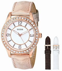 Guess Watches : U0351L3 Quartz Analog Interchangeable Strap Box Set Women Watch