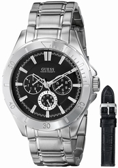 Guess Watches : U0361G1 Black Dial Metal Band Women Watch