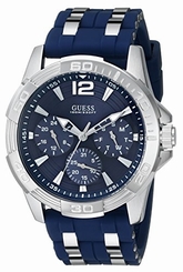 Guess Watches : U0366G2 Quartz Multifunction Dial Blue Silicone Men Watch