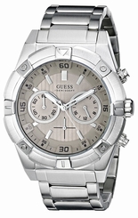 Guess Watches : U0377G1 Beige Dial Metal Band Women Watch