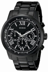 Guess Watches : U0379G2 Quartz Chronograph Black Stainless Steel Men Watch