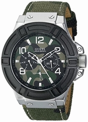 Guess Watches : U0407G1 Japanese Quartz Green Men Watch