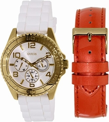 Guess Watches : U0422L2 Quartz Analog Interchangeable Strap Set Women Watch