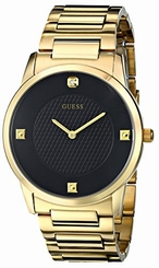 Guess Watches : U0428G1 Quartz Diamond Accented Dial Gold Tone Stainless Steel Men Watch