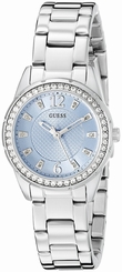 Guess Watches : U0445L5 Blue Dial Metal Band Women Watch