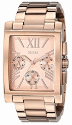 Guess Watches : U0450L3 Rose Gold Dial Stainless Steel Band Women Watch