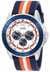 Guess Watches : U0454G1 White Dial Stainless Steel Band Men Watch