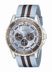 Guess Watches : U0454G4 Quartz Multifunction Dial Canvas Men Watch