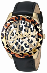 Guess Watches : U0455L2 Quartz Analog Black Leather Women Watch