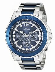 Guess Watches : U0478G2 Quartz Multifunction Dial Two Tone Stainless Steel Men Watch
