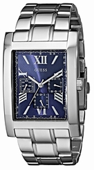Guess Watches : U0484G2 Blue Dial Metal Band Women Watch