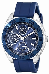 Guess Watches : U0486G1 Quartz Multifunction Dial Blue Silicone Men Watch